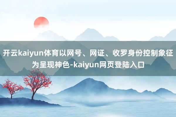 开云kaiyun体育以网号、网证、收罗身份控制象征为呈现神色-kaiyun网页登陆入口